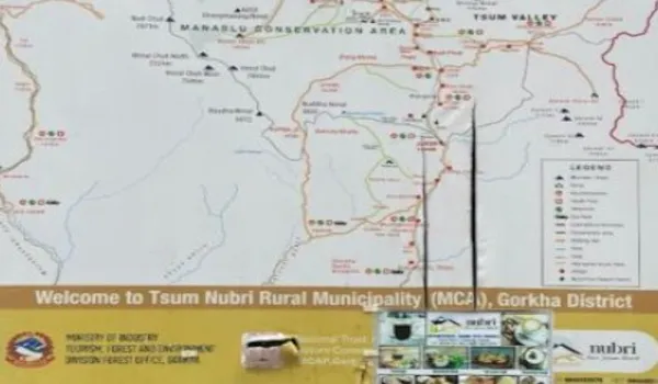 Manaslu Circuit trek Map