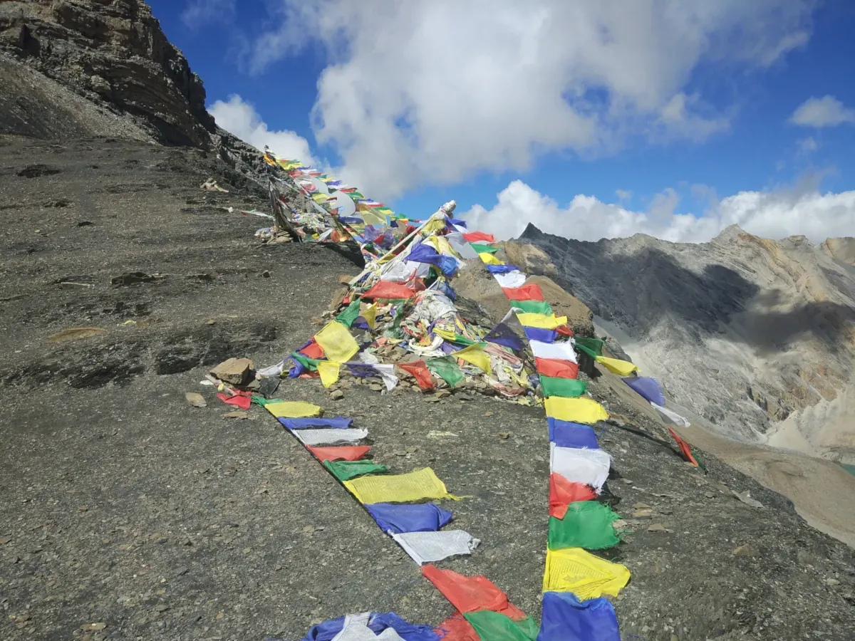 Flag on Jumla to Phoksundo Lake Trek