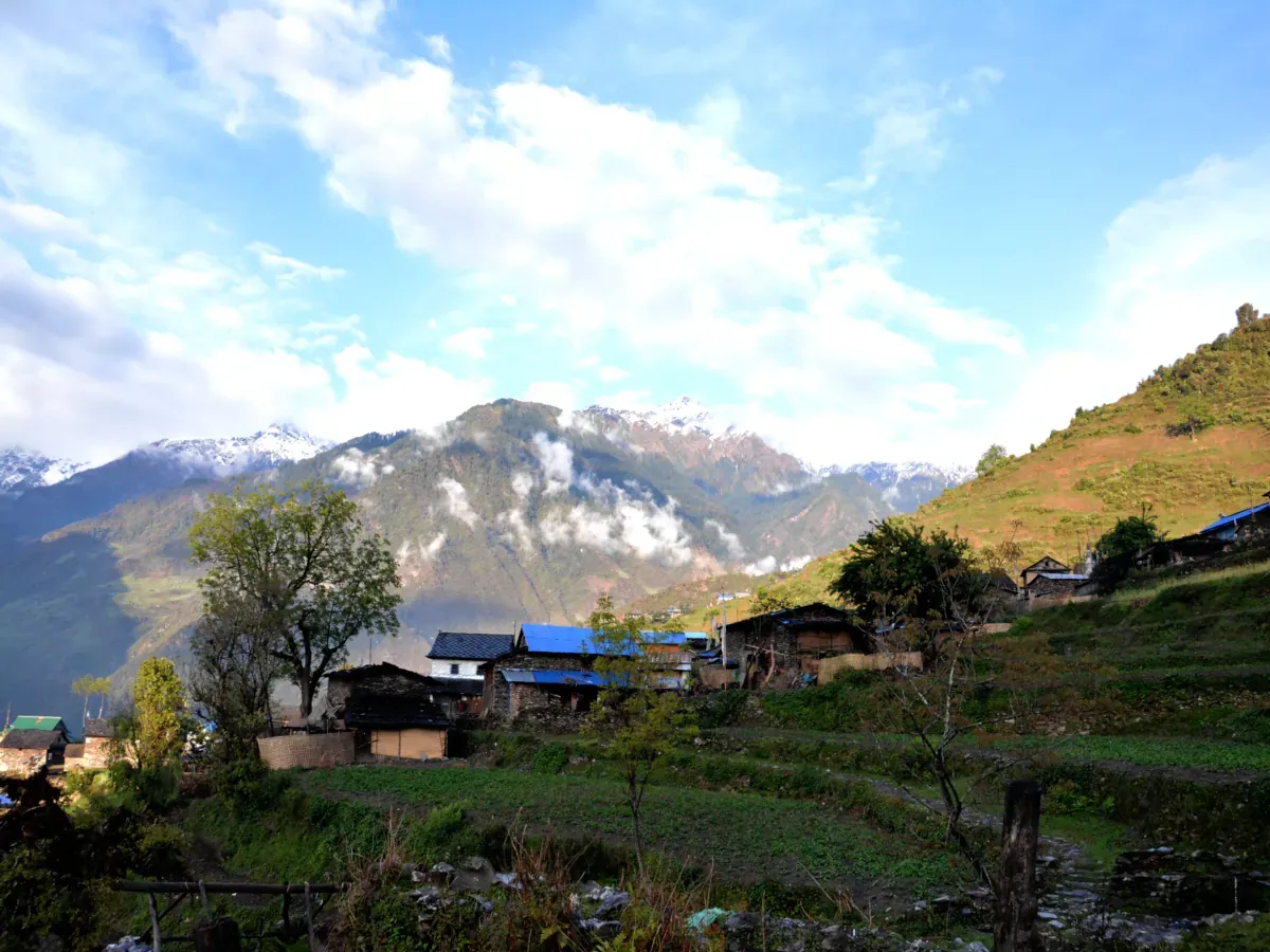 Village on Ganesh Himal Trek