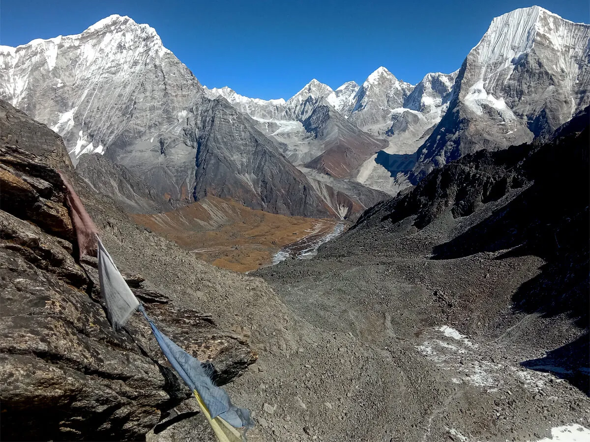 View from Yalung Pass