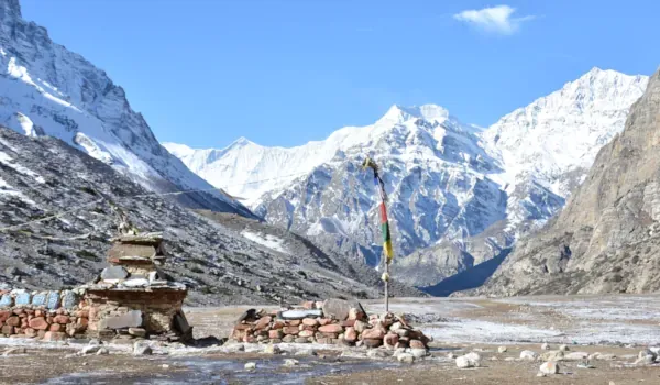 Annapurna 2 view from NarPhu Valley